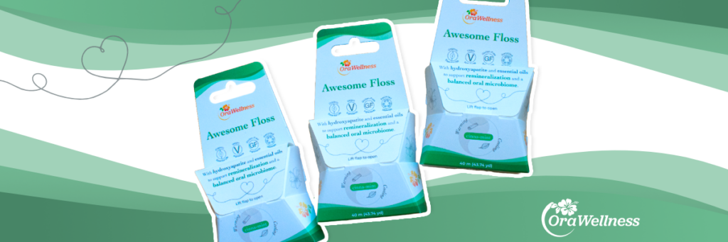3 boxes of OraWellness dental floss (Awesome Floss)